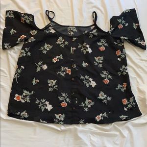 SOLD *shipping disc* CharlotteRusse Floral ColdShoulder